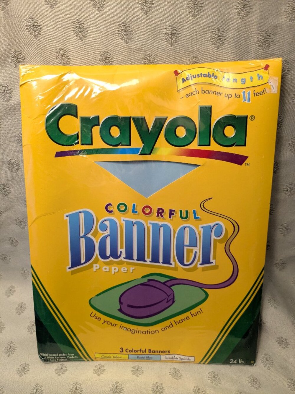 New!  Crayola Colorful Banner Paper in 3 Colors